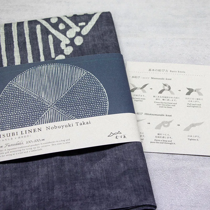100 MUSUBI LINEN Nobuyuki Takai | Farm Navy Blue