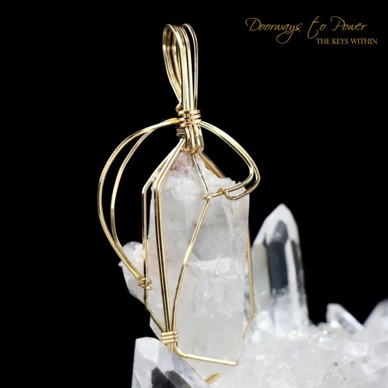 Ajoite Crystal Pendant 14k Ultra Rare "RESERVED"