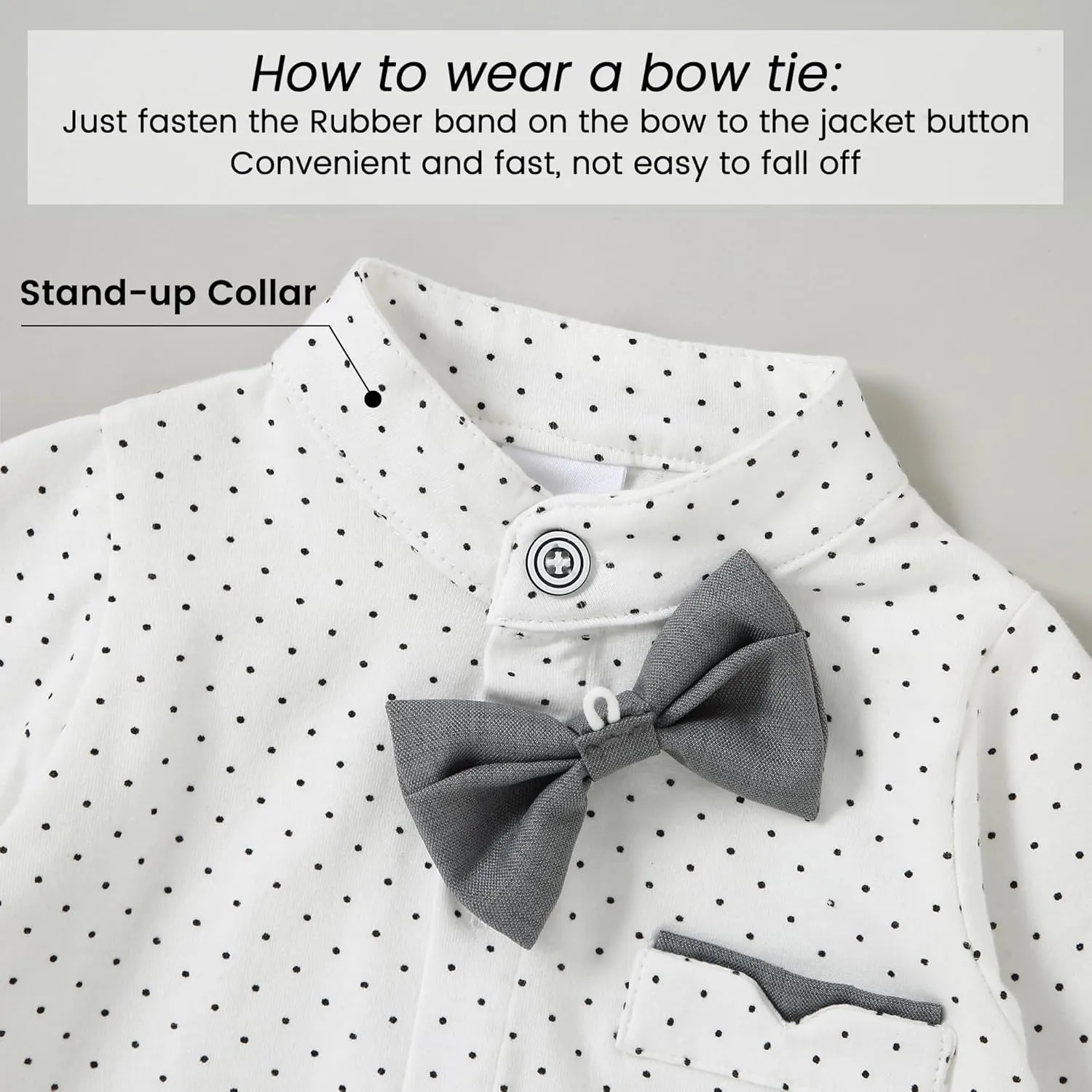 Baby Boy Clothes Suits 0-24M Infant Gentleman Outfit Long Sleeve Dress Shirt Suspender Pants Bowtie Beret Wedding Set