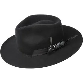 Bailey Barksdale Polished Elite Finish Wool Wide Brim Fedora