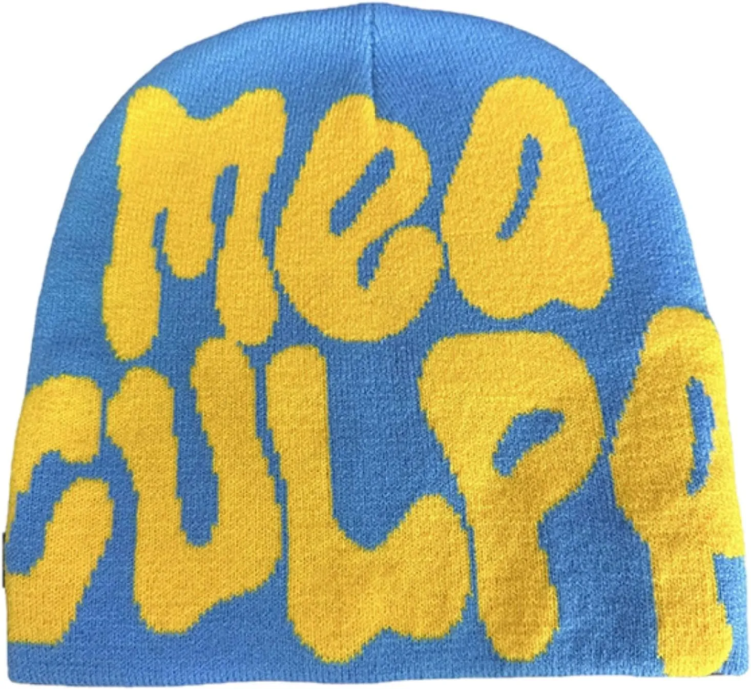 Beanie Y2k Hat MEA Culpa Graphic Beanies Design Winter Warm Hats Knit Skull Cap for Men Women