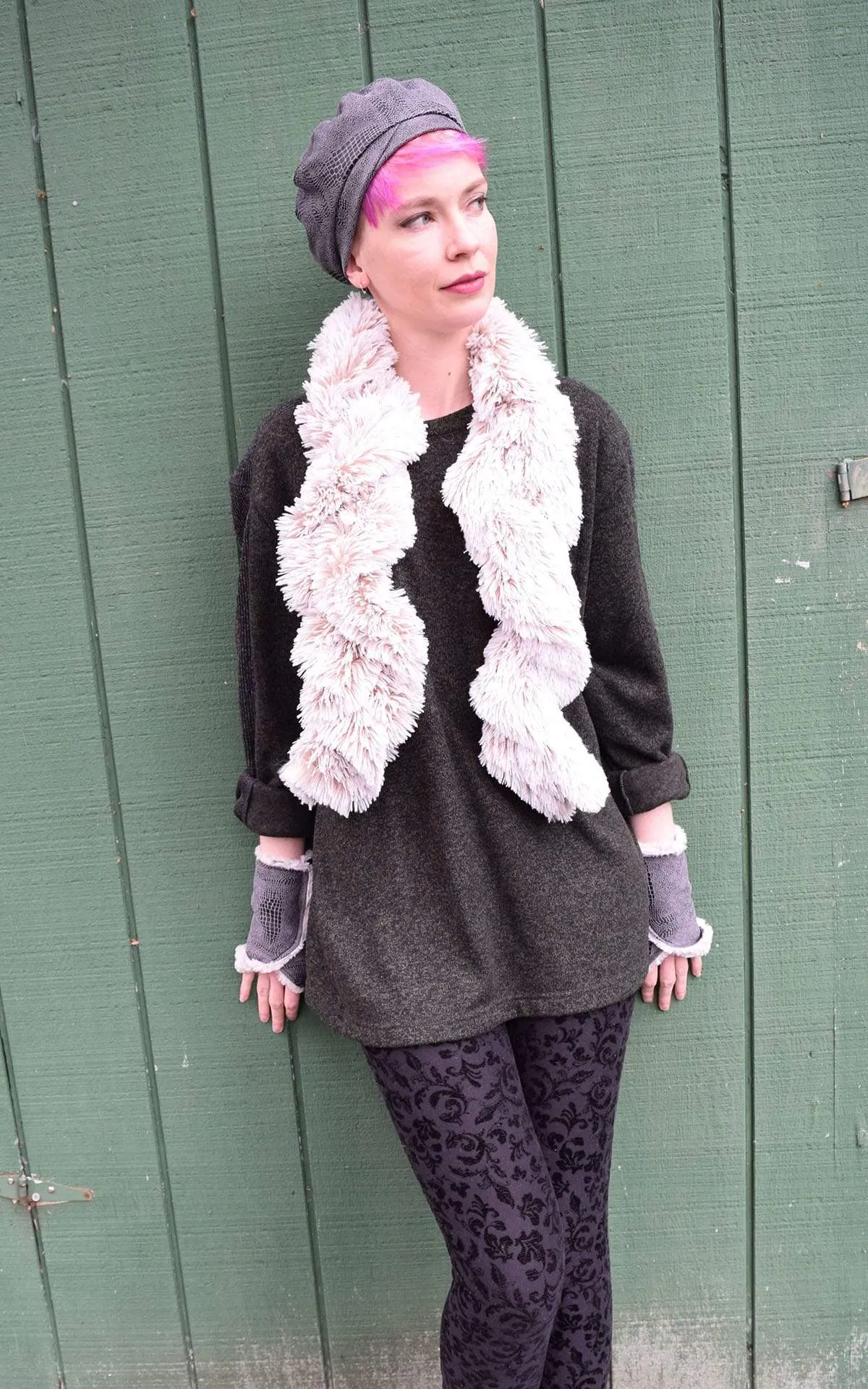 Beret, Reversible - Vegan Leather in Outback (SOLD OUT)