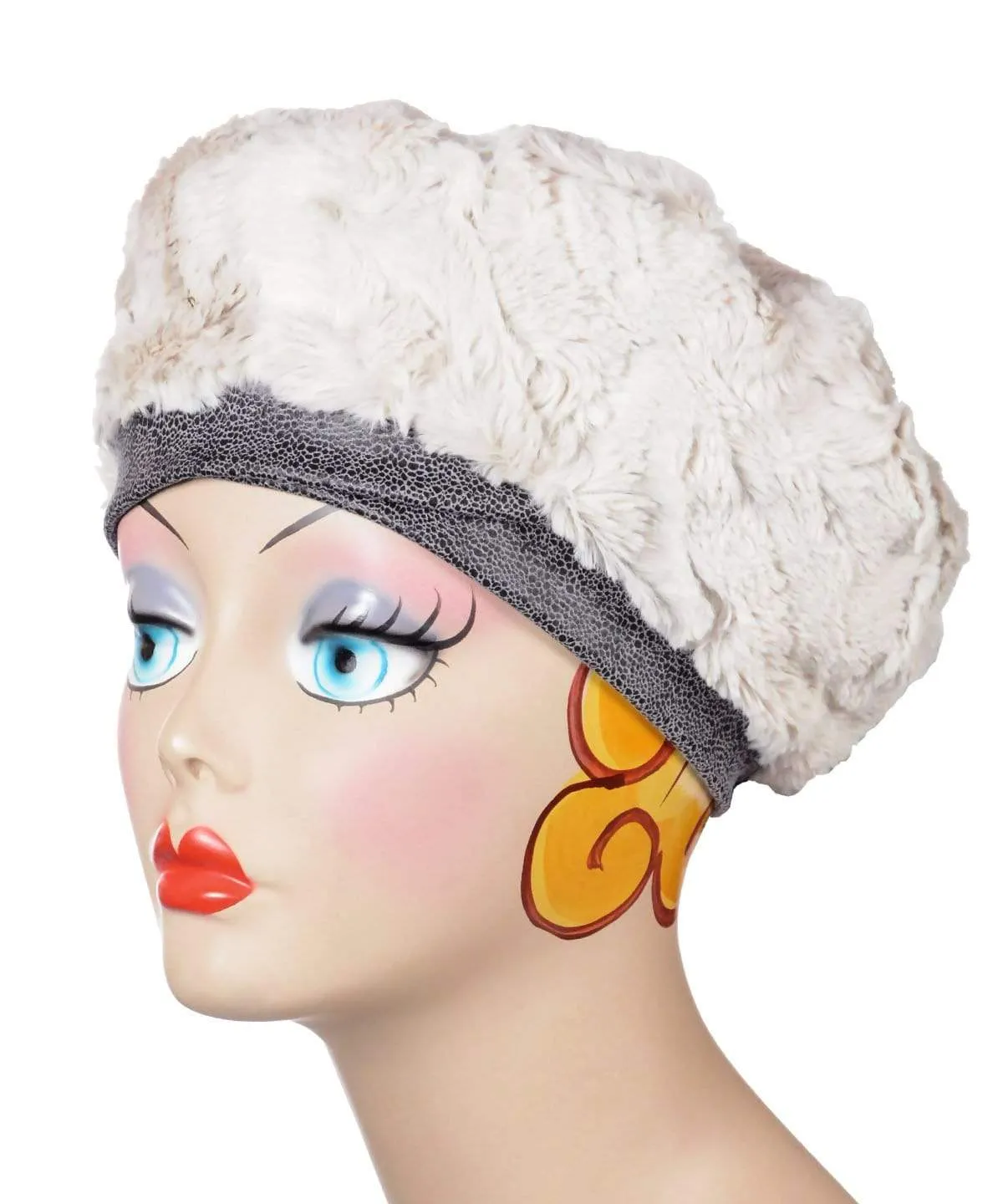 Beret, Reversible - Vegan Leather in Outback (SOLD OUT)