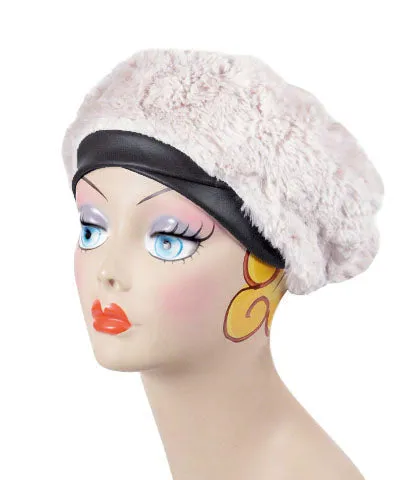 Beret, Reversible -  Velvet in Smoky Quartz (One Medium Left!)