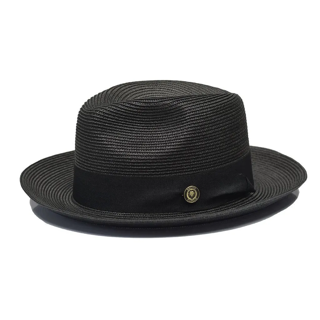 Bruno Capelo Salvatore Pinch Front Straw Fedora
