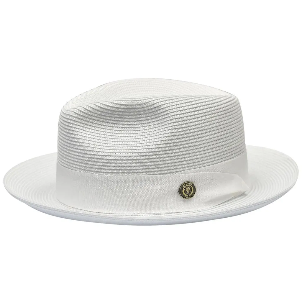 Bruno Capelo Salvatore Pinch Front Straw Fedora