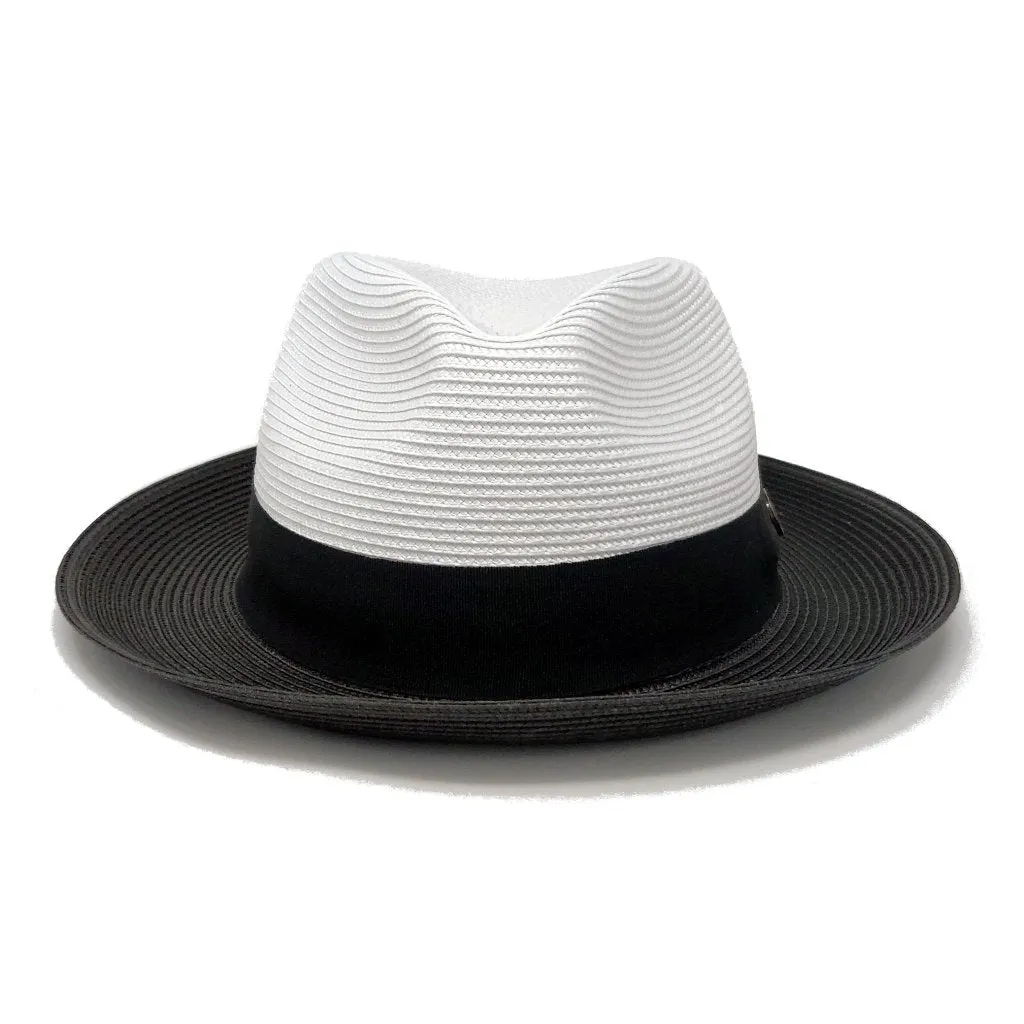 Bruno Capelo Salvatore Pinch Front Straw Fedora