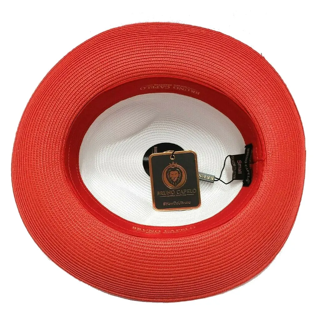 Bruno Capelo Salvatore Pinch Front Straw Fedora