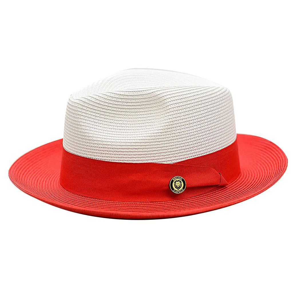 Bruno Capelo Salvatore Pinch Front Straw Fedora