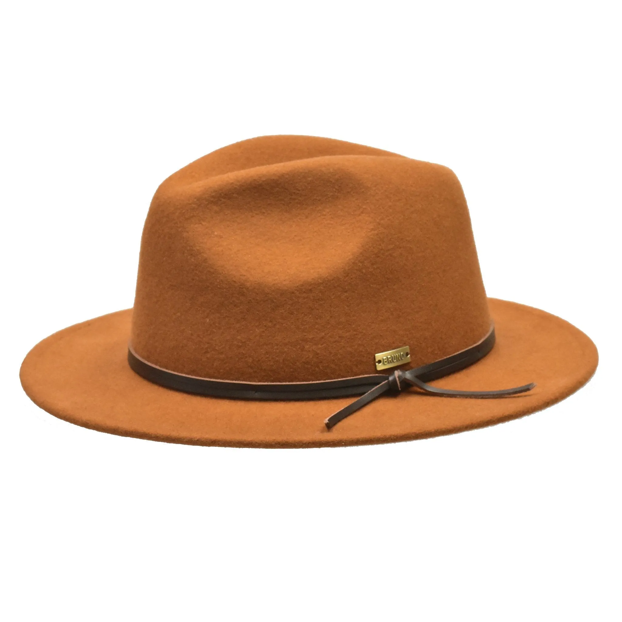 Bruno Capelo Tarik Flat Brim Wool Fedora