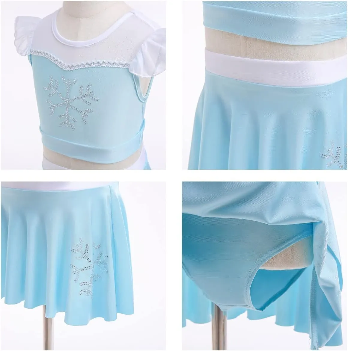 DYMCII Girls Princess Swimwear Two-Piece Tankini Set Bathing Suits Outdoors Beach Surfing Water Park Summer Swimsuits