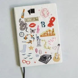 Embroidered Taylor Swift Hardcover Notebook