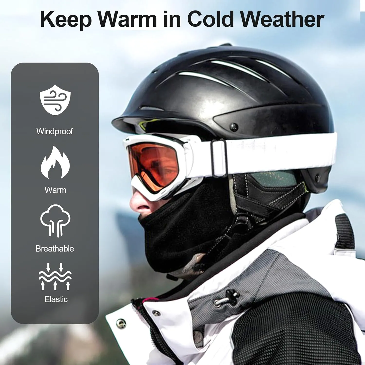 Face Mask Balaclava for Winter and Summer, Sun UV Protection Neck Gaiter, Men Shiesty Mask for Ski Motorcycle Cycling