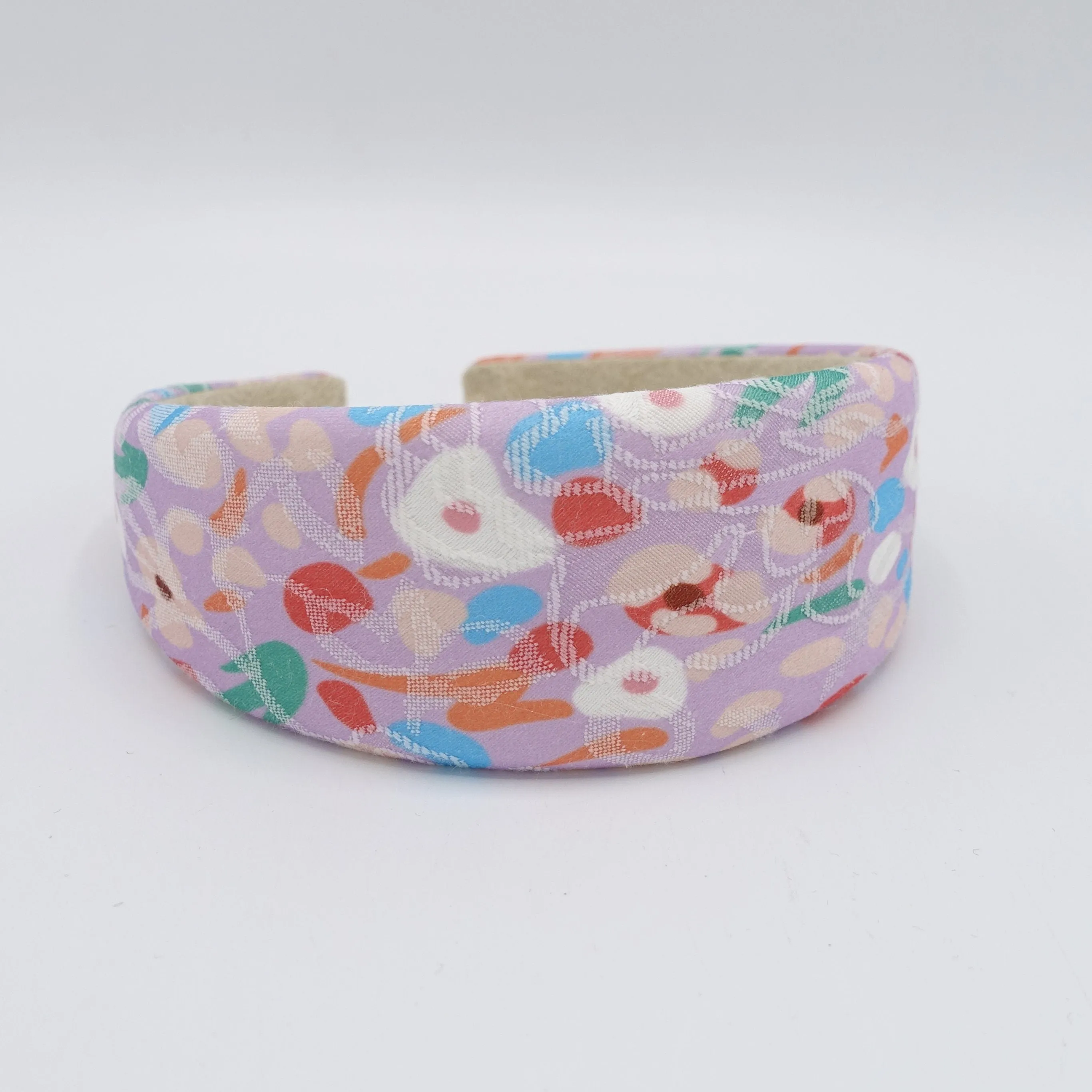 flower abstract print headband padded hairband for women
