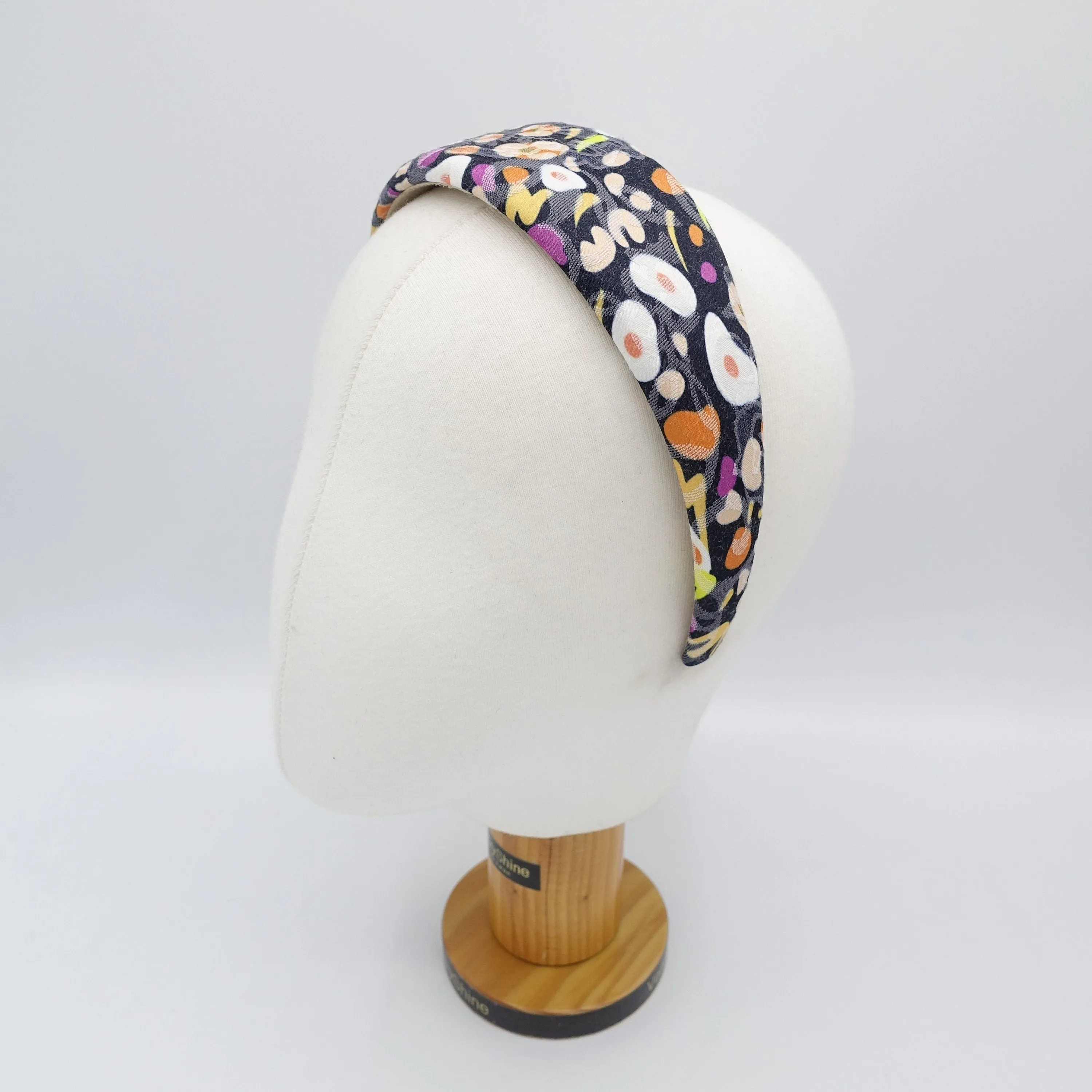 flower abstract print headband padded hairband for women