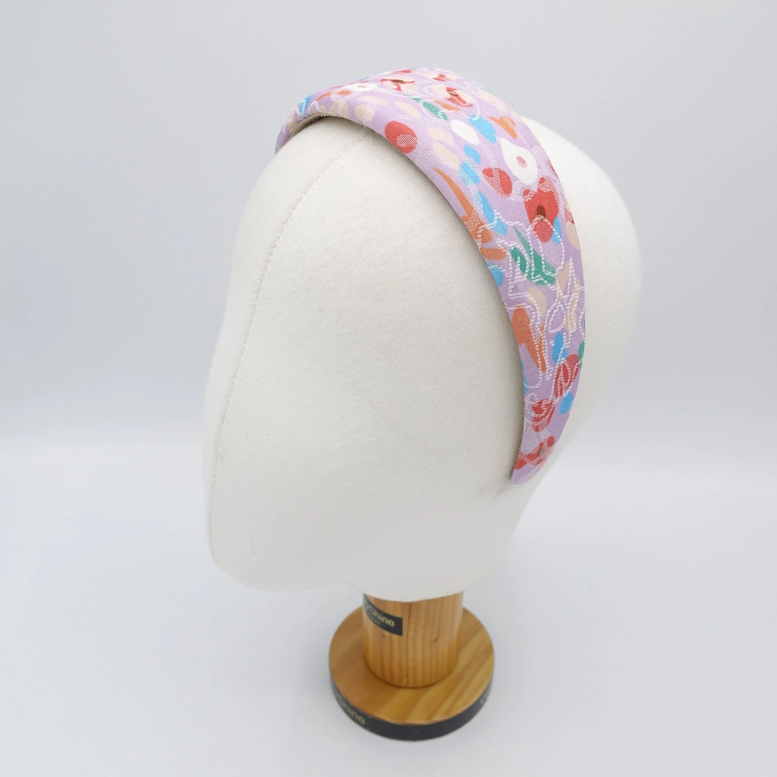 flower abstract print headband padded hairband for women