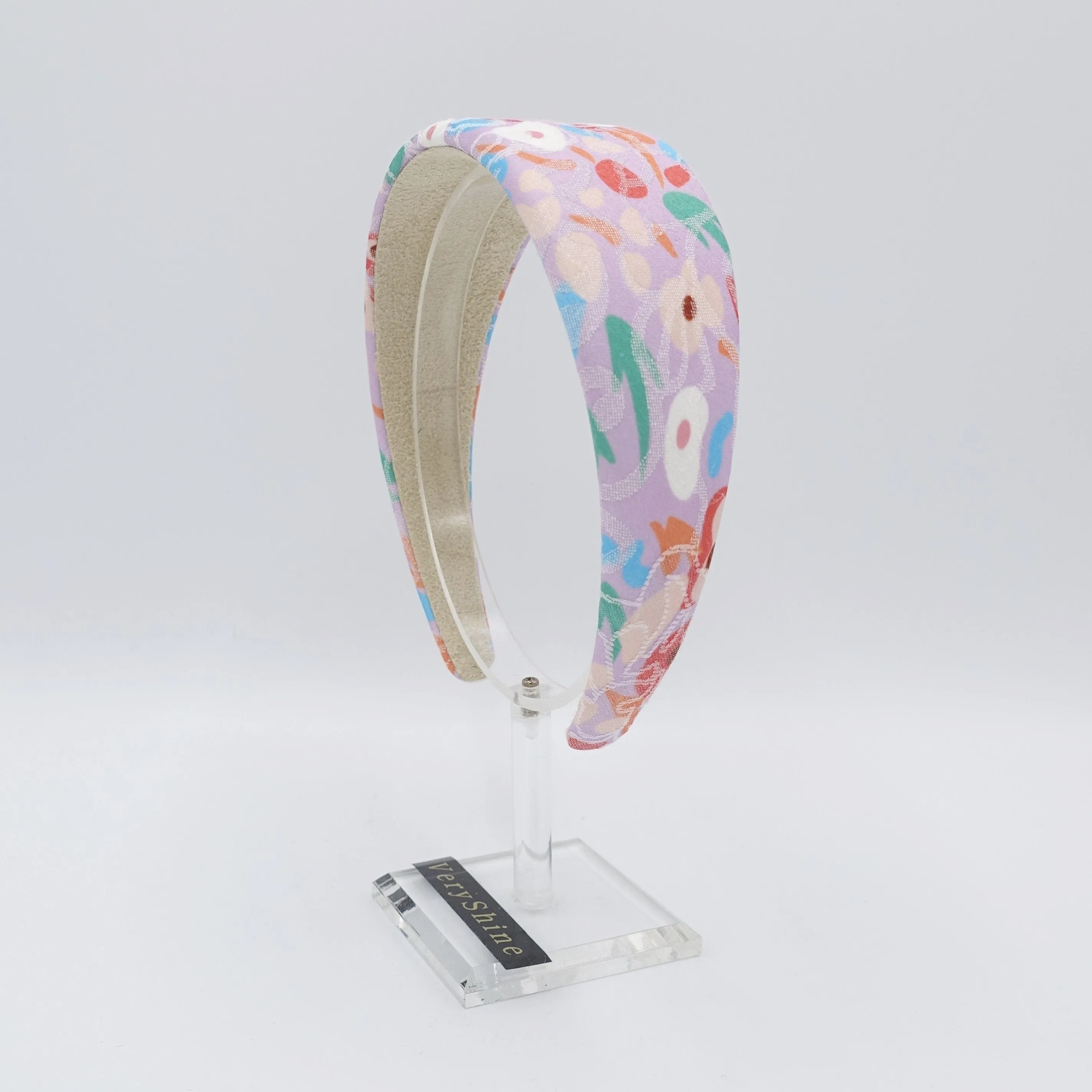 flower abstract print headband padded hairband for women