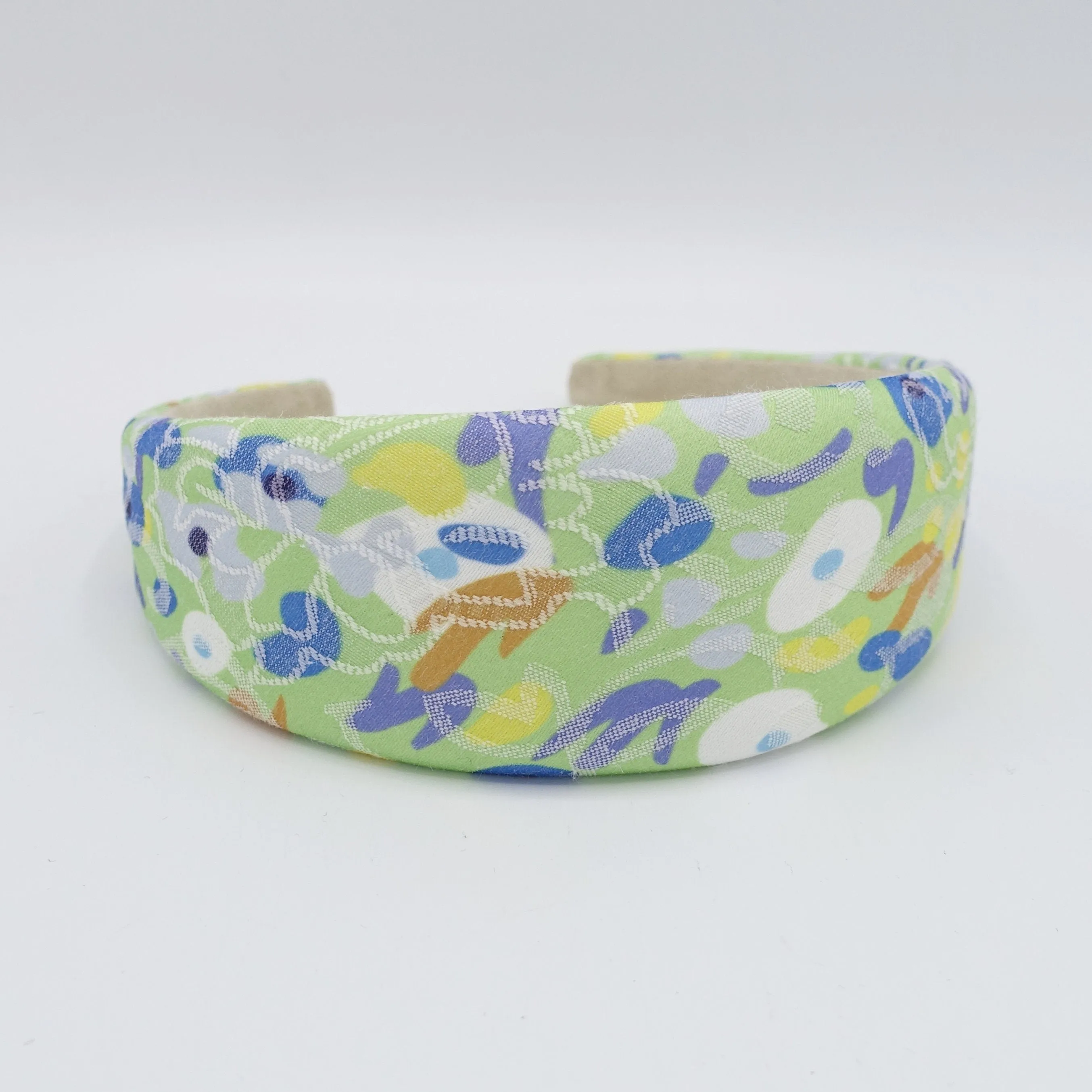 flower abstract print headband padded hairband for women