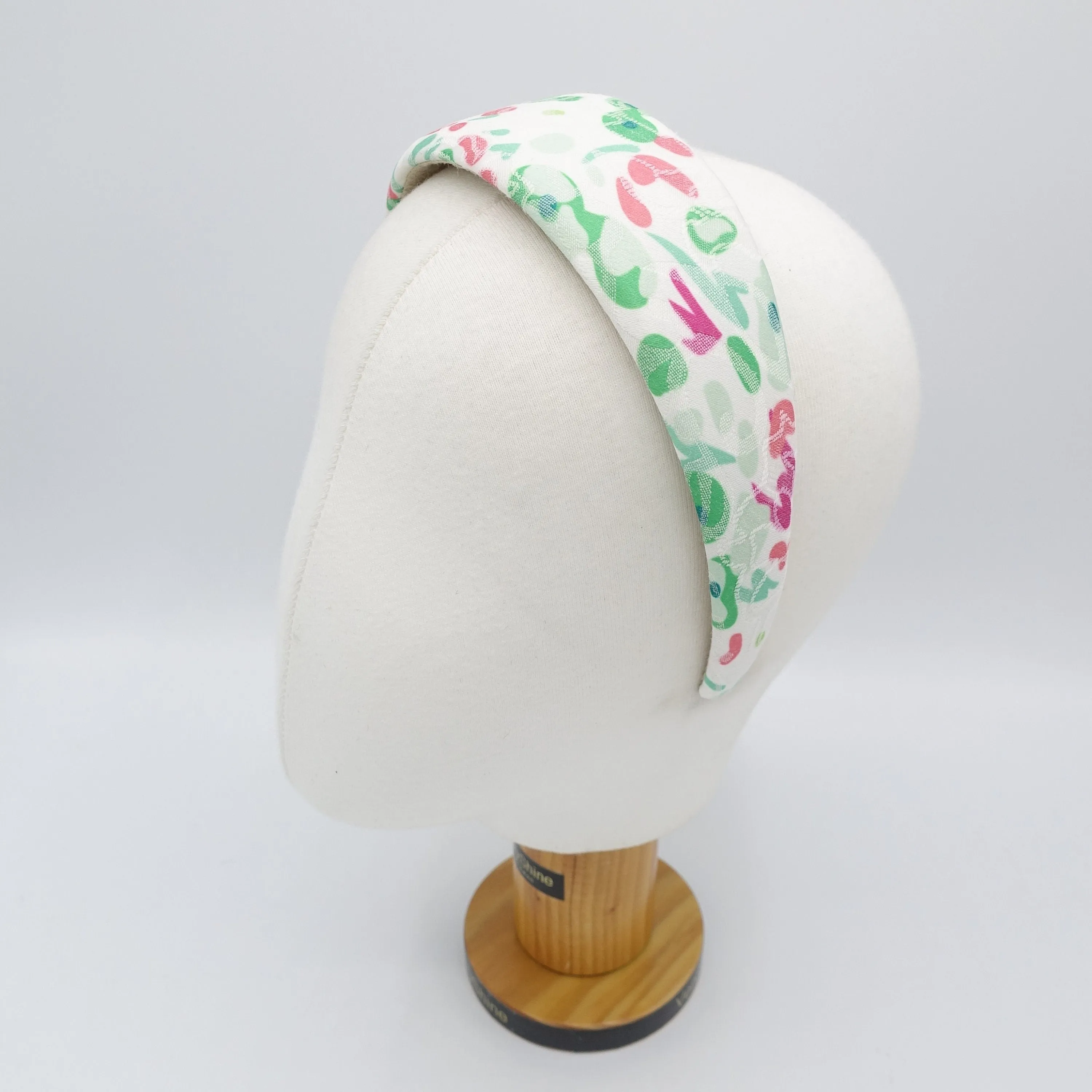 flower abstract print headband padded hairband for women