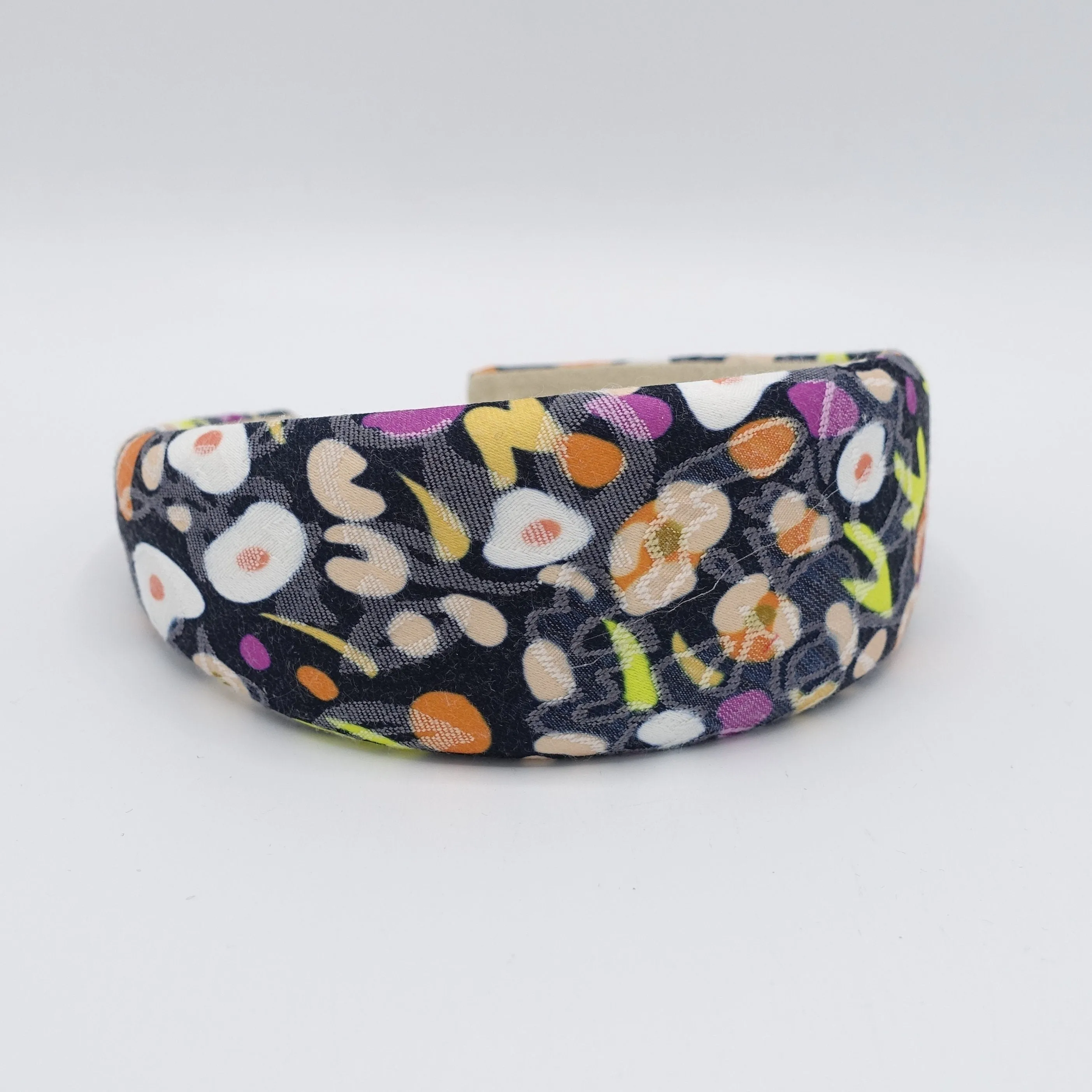 flower abstract print headband padded hairband for women