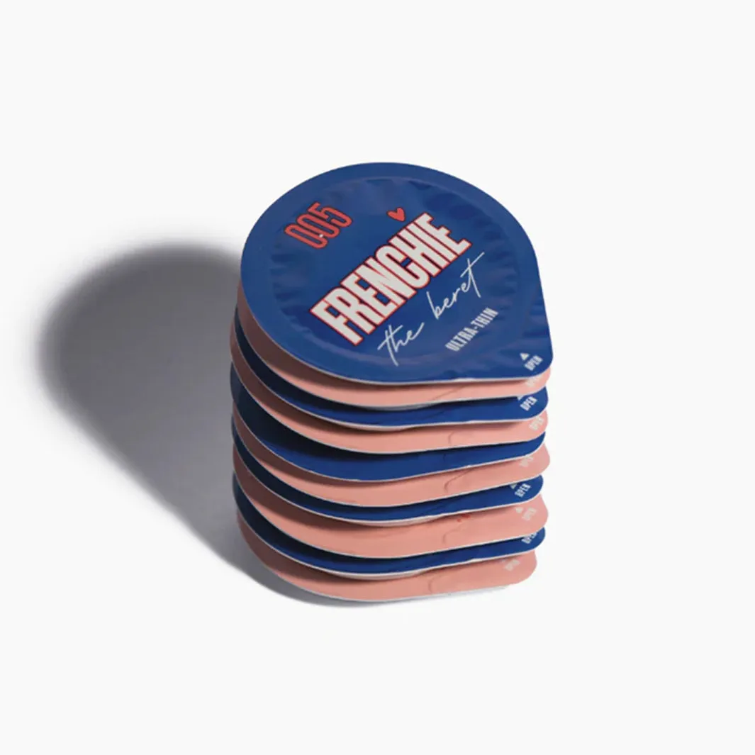 Frenchie The Beret with Hyaluronic Acid Extra-Thin Vegan Latex Condoms