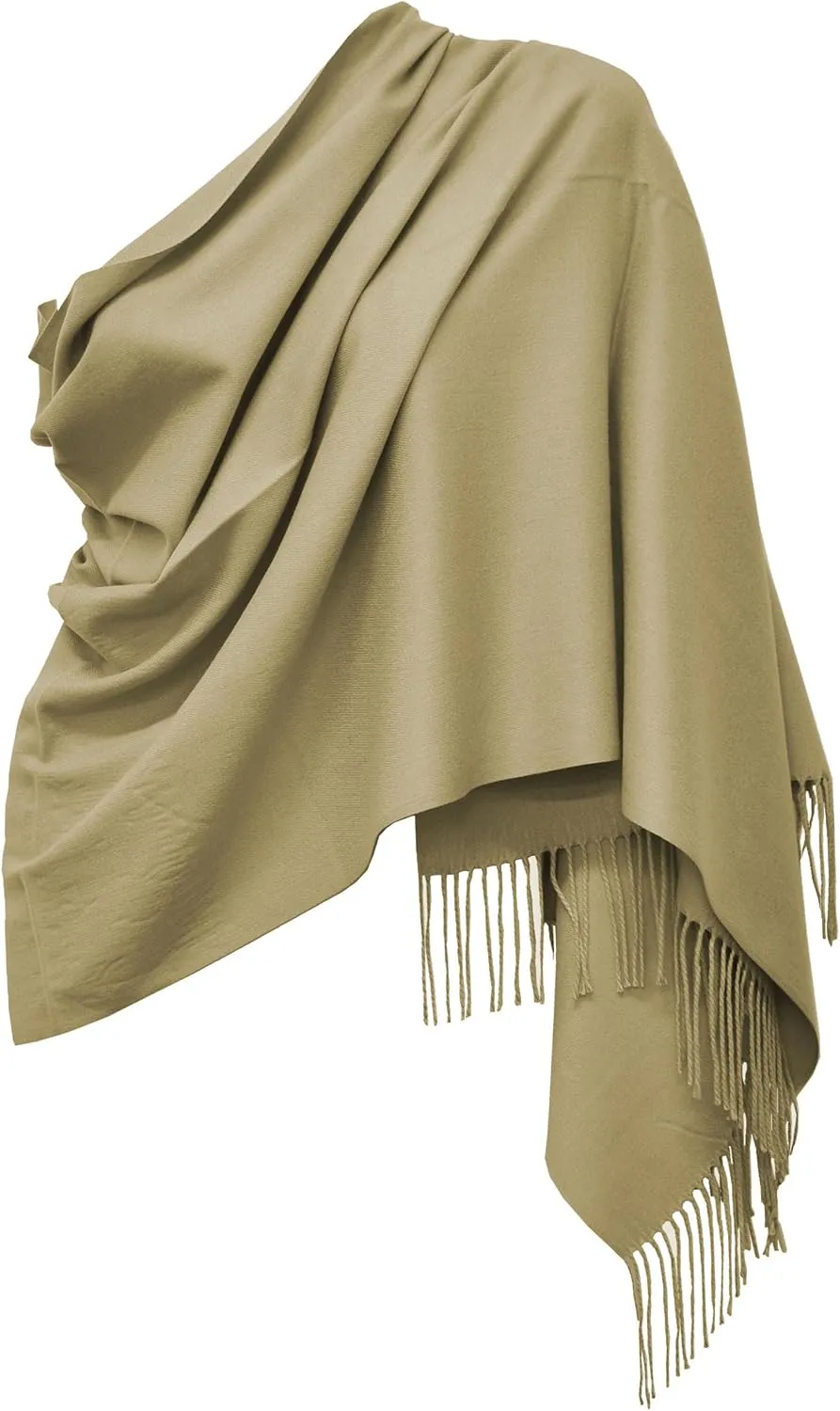 Glory Max Unisex Plain Solid Winter Scarf Cashmere Feel Oversized Soft Warm Shawl Wrap 74"x26"