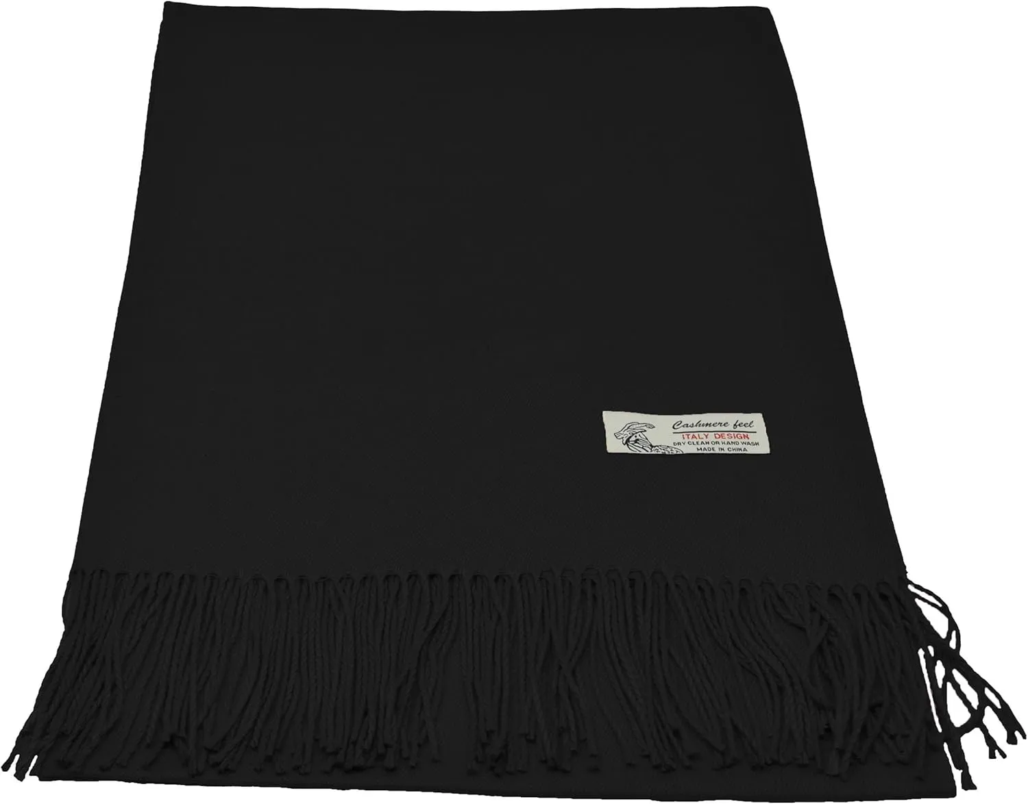 Glory Max Unisex Plain Solid Winter Scarf Cashmere Feel Oversized Soft Warm Shawl Wrap 74"x26"