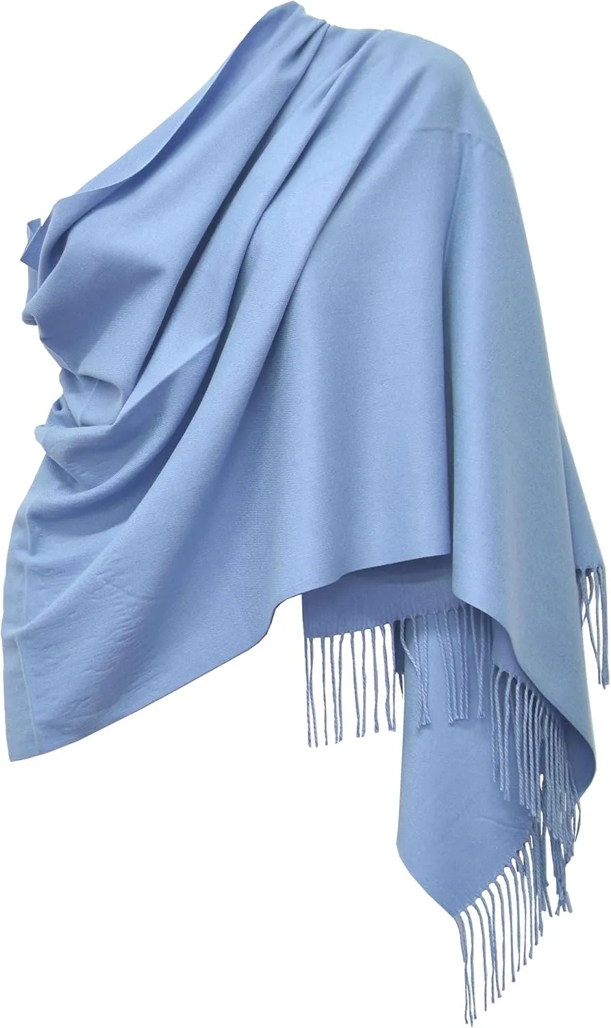 Glory Max Unisex Plain Solid Winter Scarf Cashmere Feel Oversized Soft Warm Shawl Wrap 74"x26"