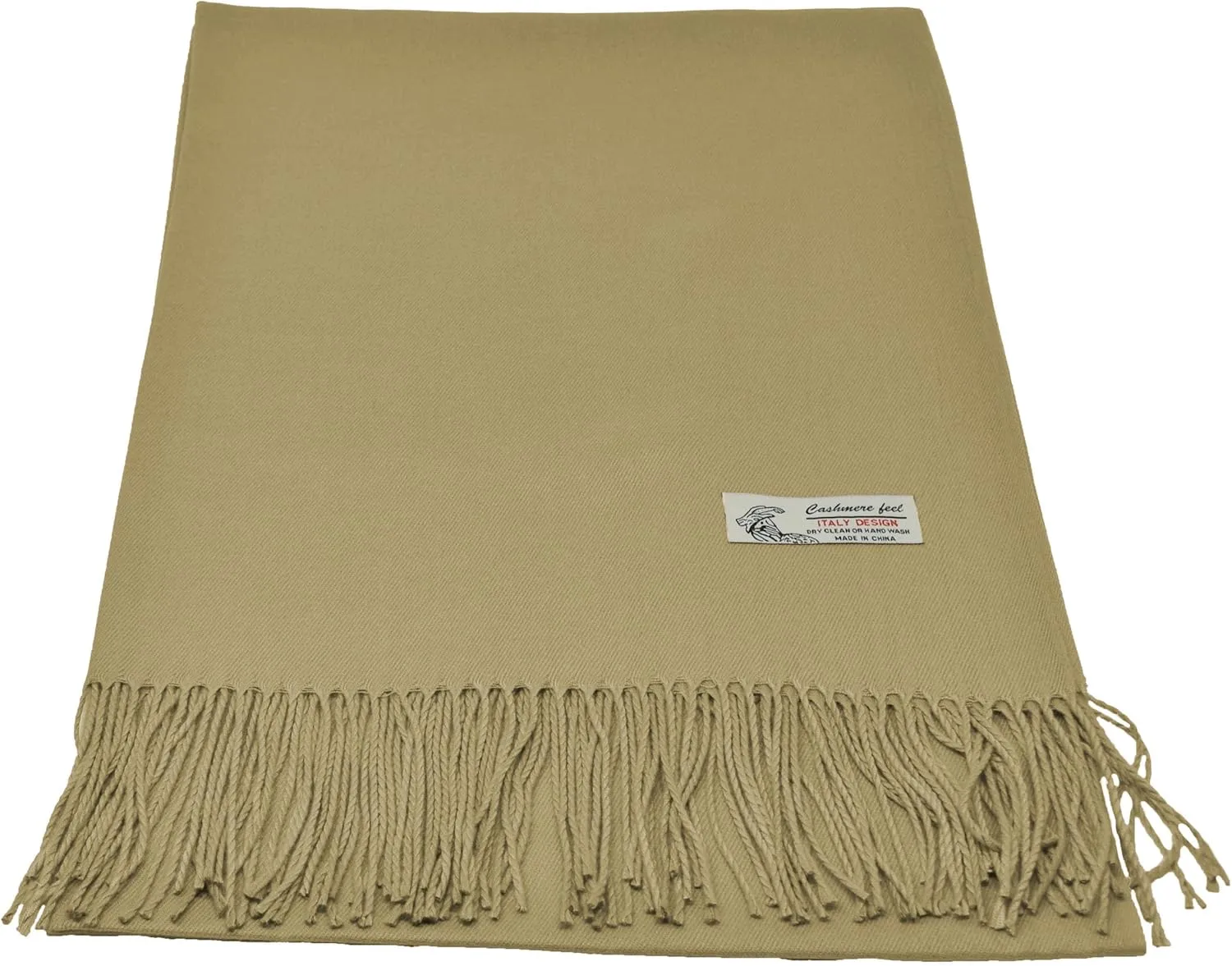 Glory Max Unisex Plain Solid Winter Scarf Cashmere Feel Oversized Soft Warm Shawl Wrap 74"x26"