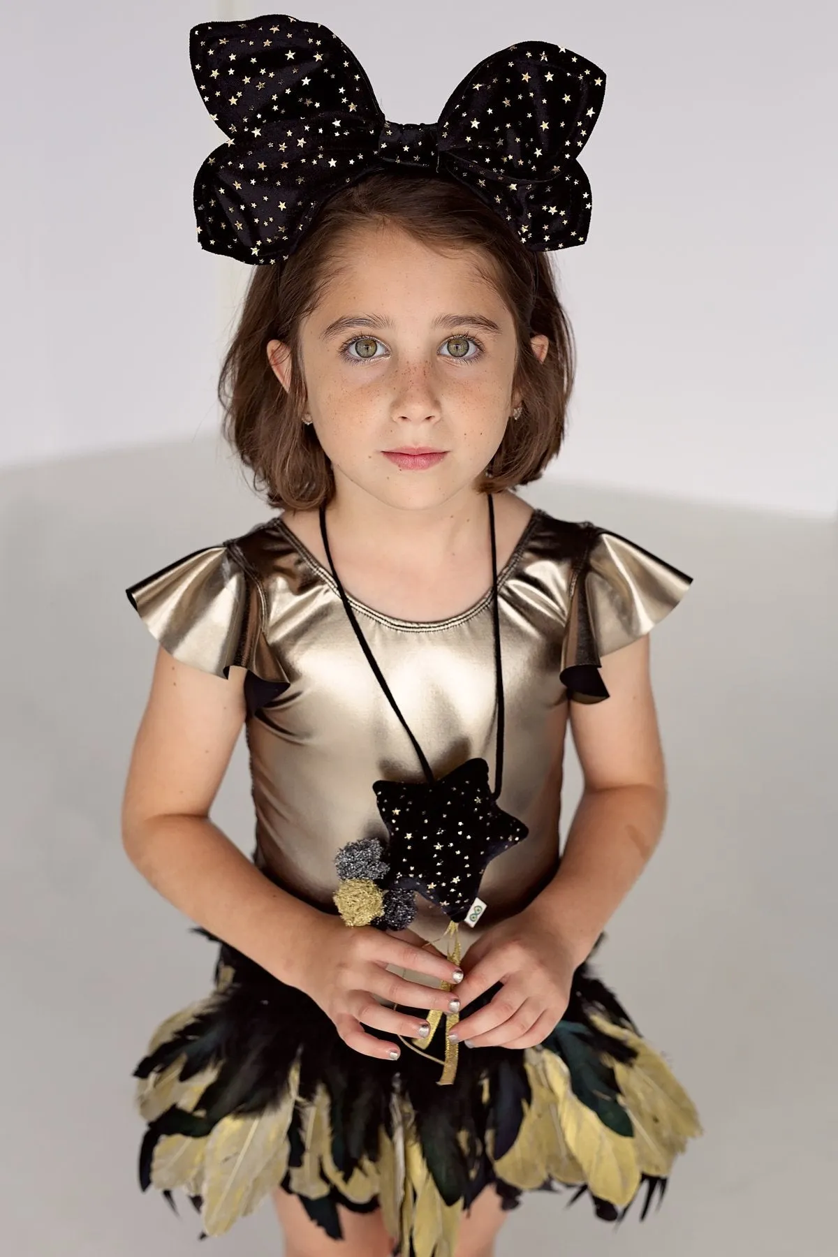 Growing Orchid Velvet Headband - Black