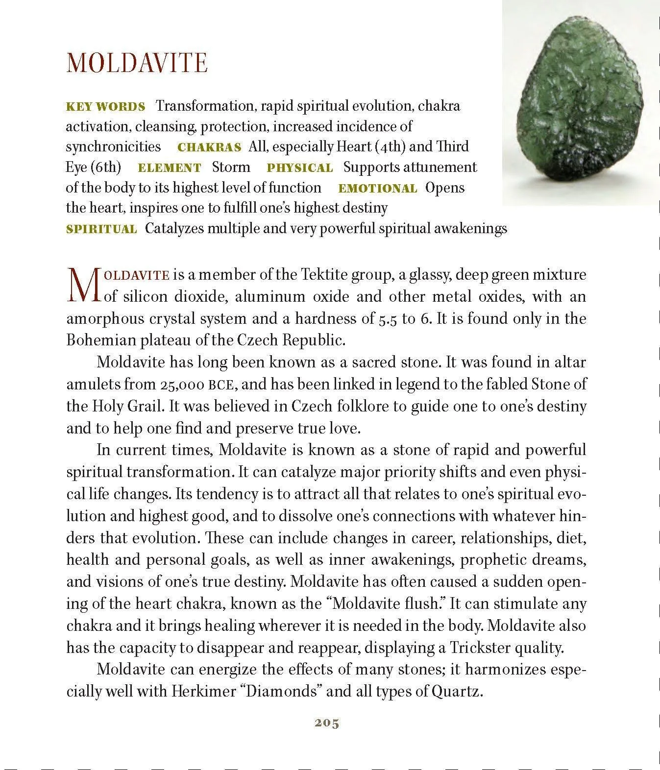 Heartenite Moldavite Crystal Pendant