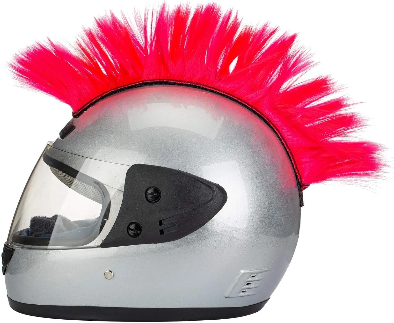 Helmet Mohawk Wigs Skinhead Patches Hairpiece for Motorcycle Cycling Scooters Polo Ski Snowboard Cosplay Costume