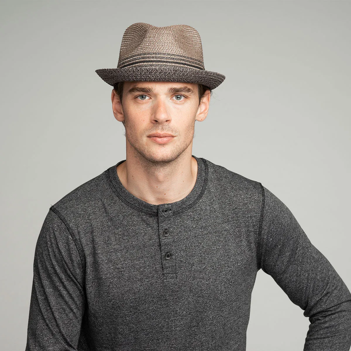 Hooper Stingy Brim Braided Straw Fedora