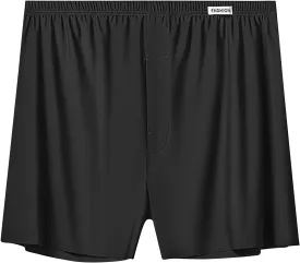 Men's Big Tall Boxer Briefs Ice Silk Underwear Moisture Wicking Oversized Inner Under Pants L-3XL