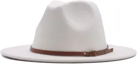 Mens Plain Cotton Twill Fedora Panama Hat Classic Solid Color Short Brim British Style Jazz Hats Summer Sun Hat