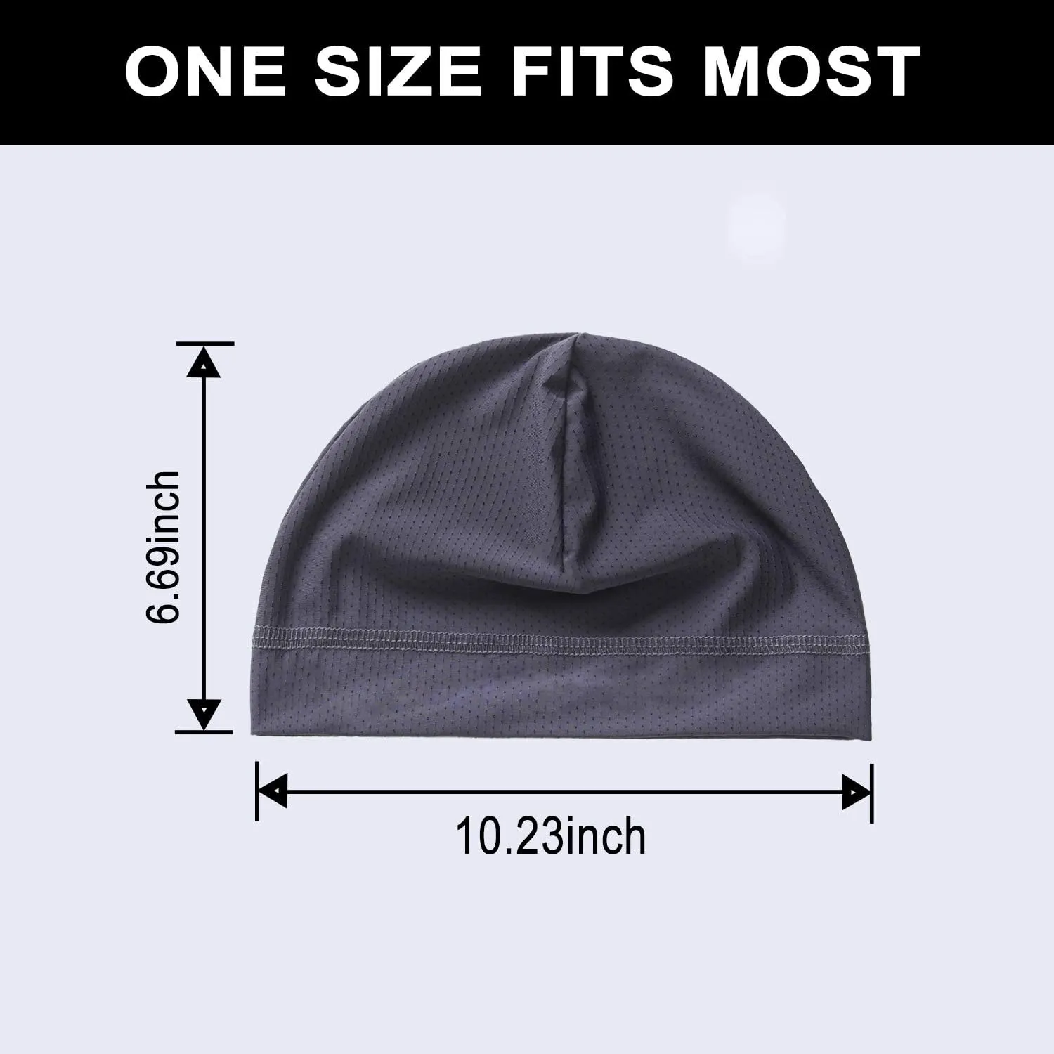 Mesh Dry-Fit Helmet Liner for Men Women,Cooling Skull Cap Moisture Wicking Breathable Summer Head Beanie