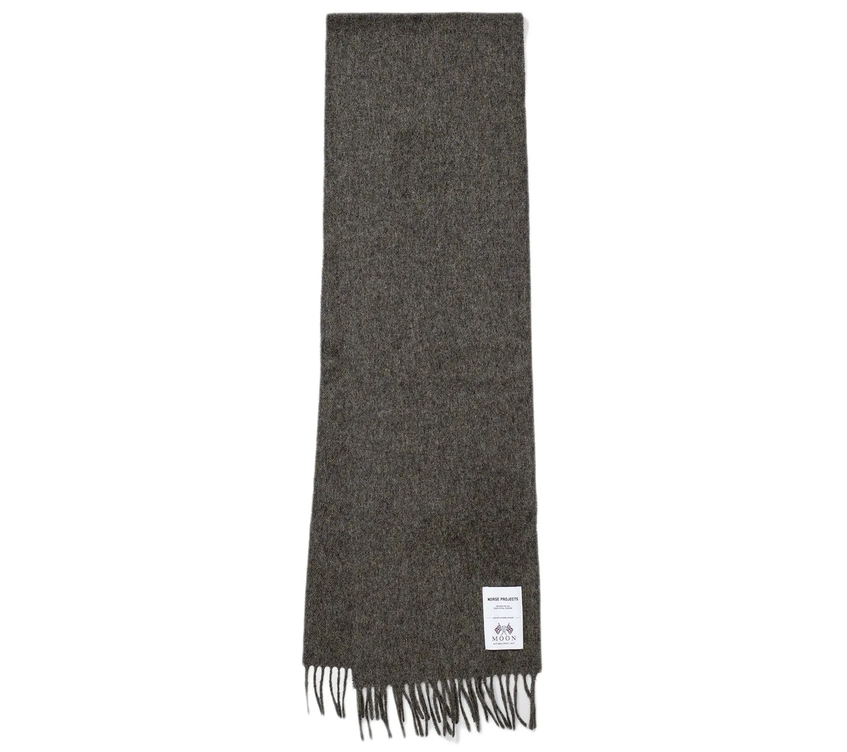 Moon Lambswool Scarf | Charcoal Melange