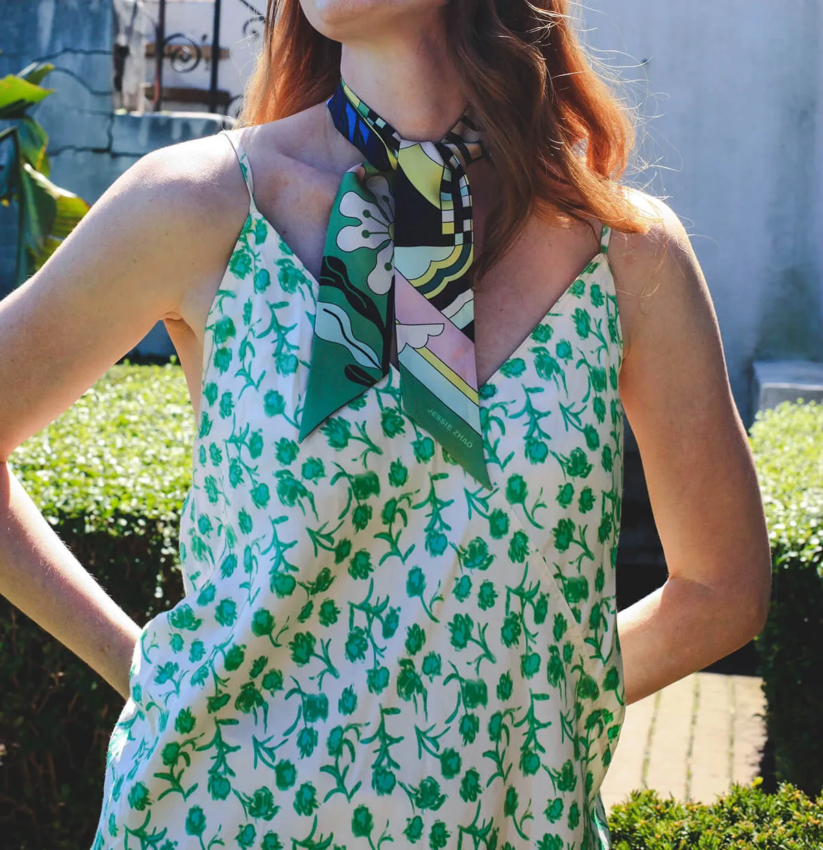 Silk Skinny Scarf Of Dreamlike