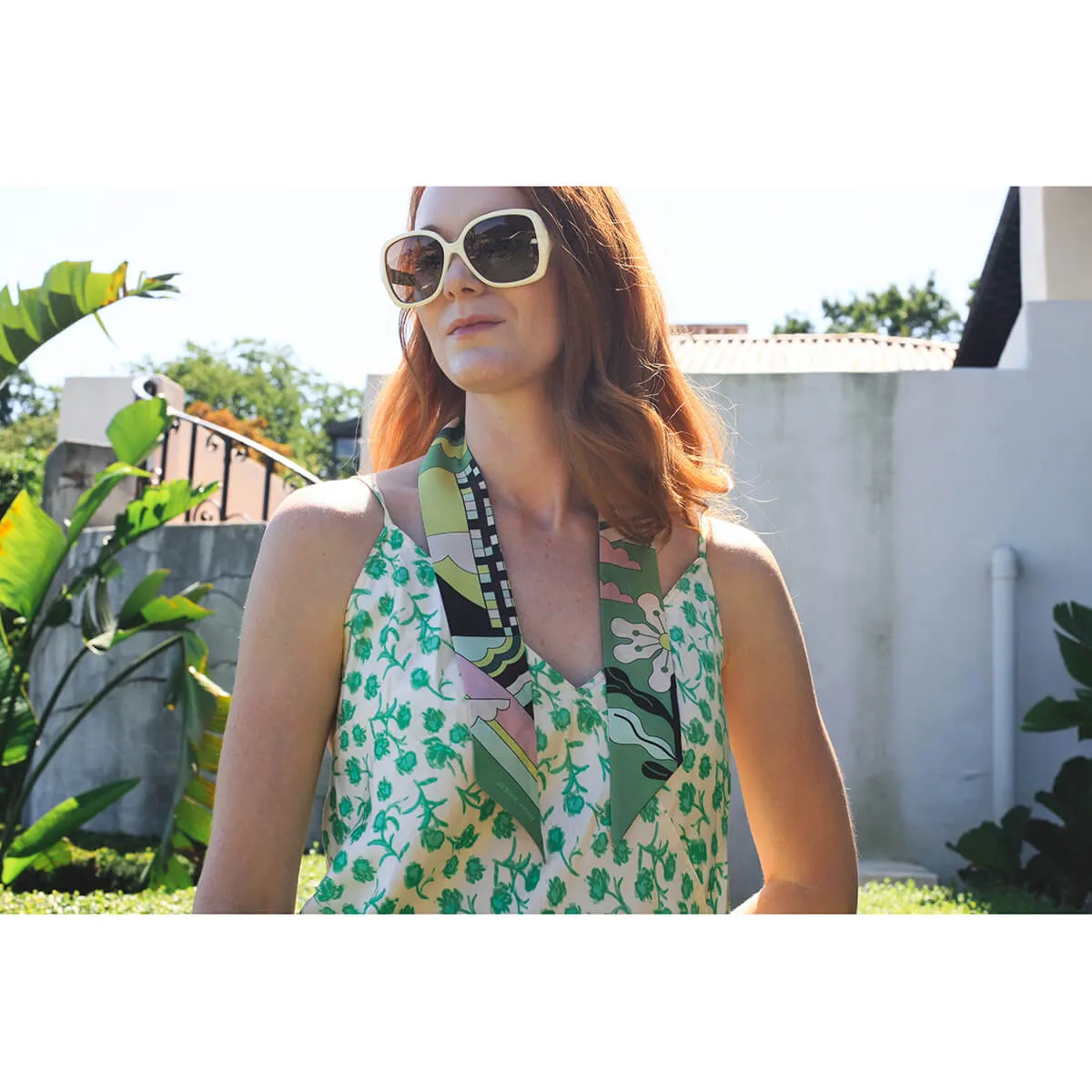 Silk Skinny Scarf Of Dreamlike