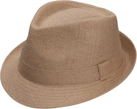 Stetson & Dobbs DCURBNWTD14 Men's Urban (Linen) - Fedora Hat, Sand - S