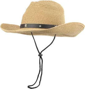 Straw Western Cowboy Hat for Toddler Girls Boys Summer Sun Hat Western Cowgirl for Kids 2-9Yrs