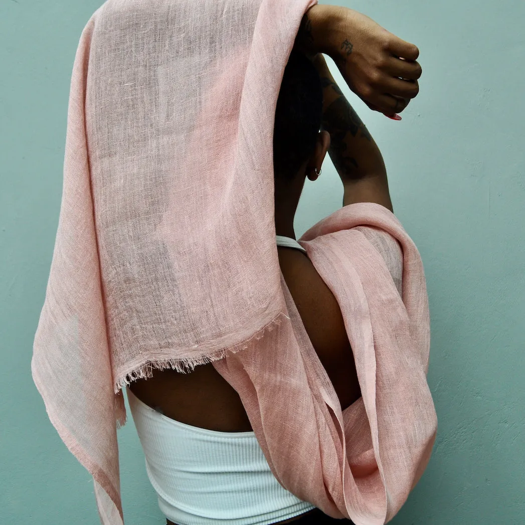 Telba  - Handwoven Linen Shawl From Ethiopia