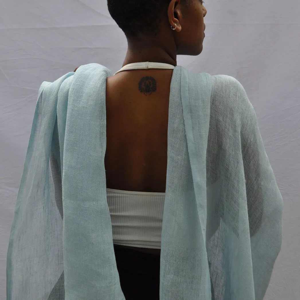 Telba  - Handwoven Linen Shawl From Ethiopia