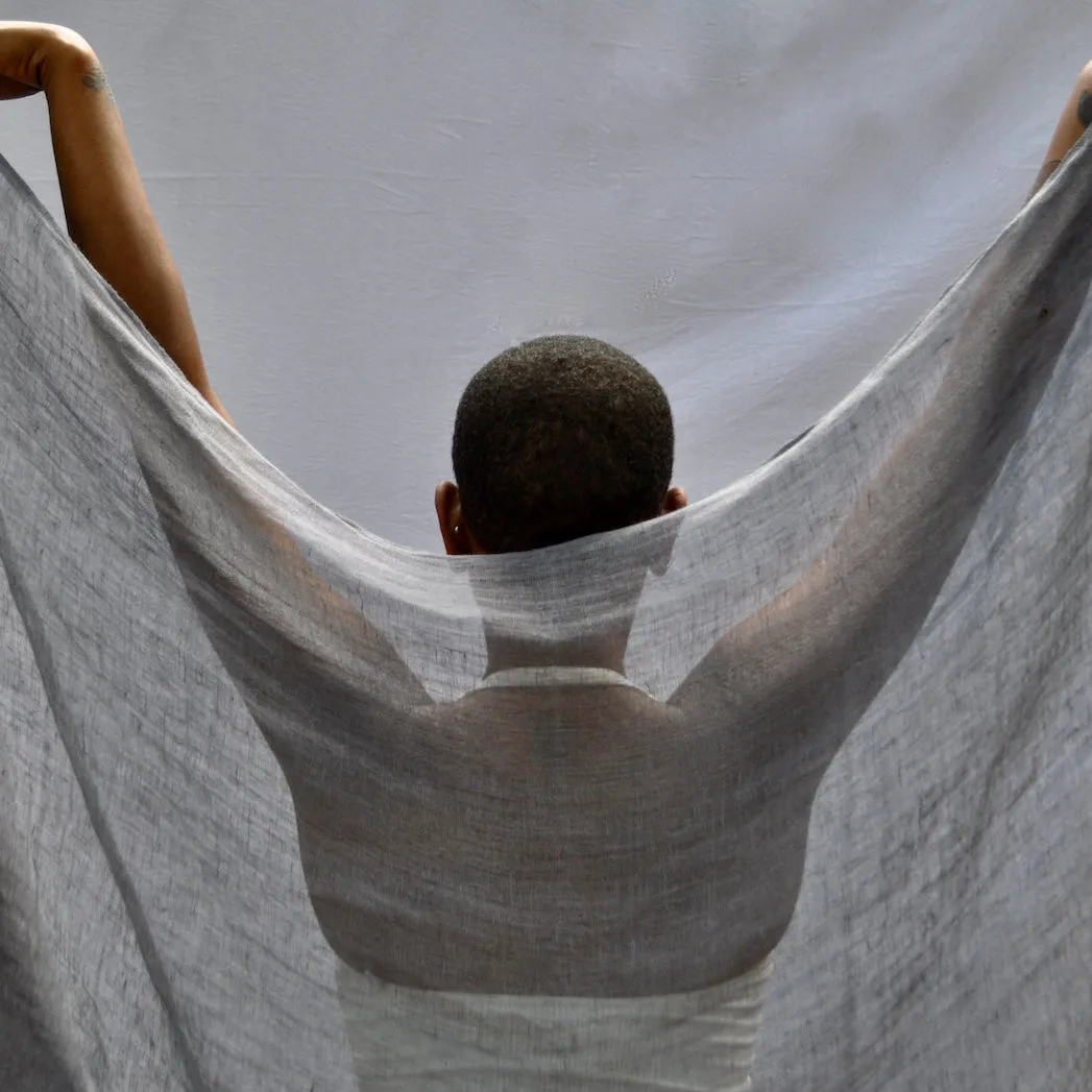 Telba  - Handwoven Linen Shawl From Ethiopia