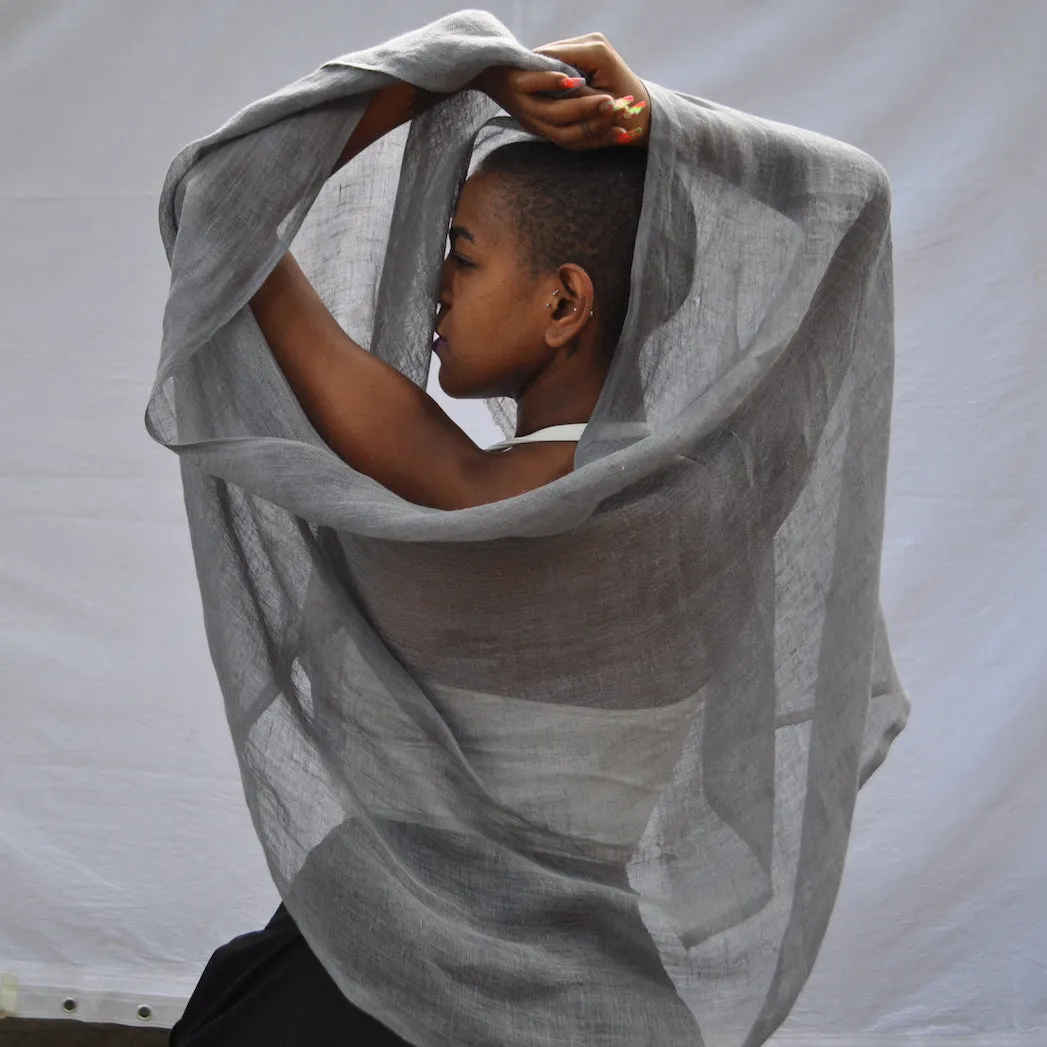 Telba  - Handwoven Linen Shawl From Ethiopia