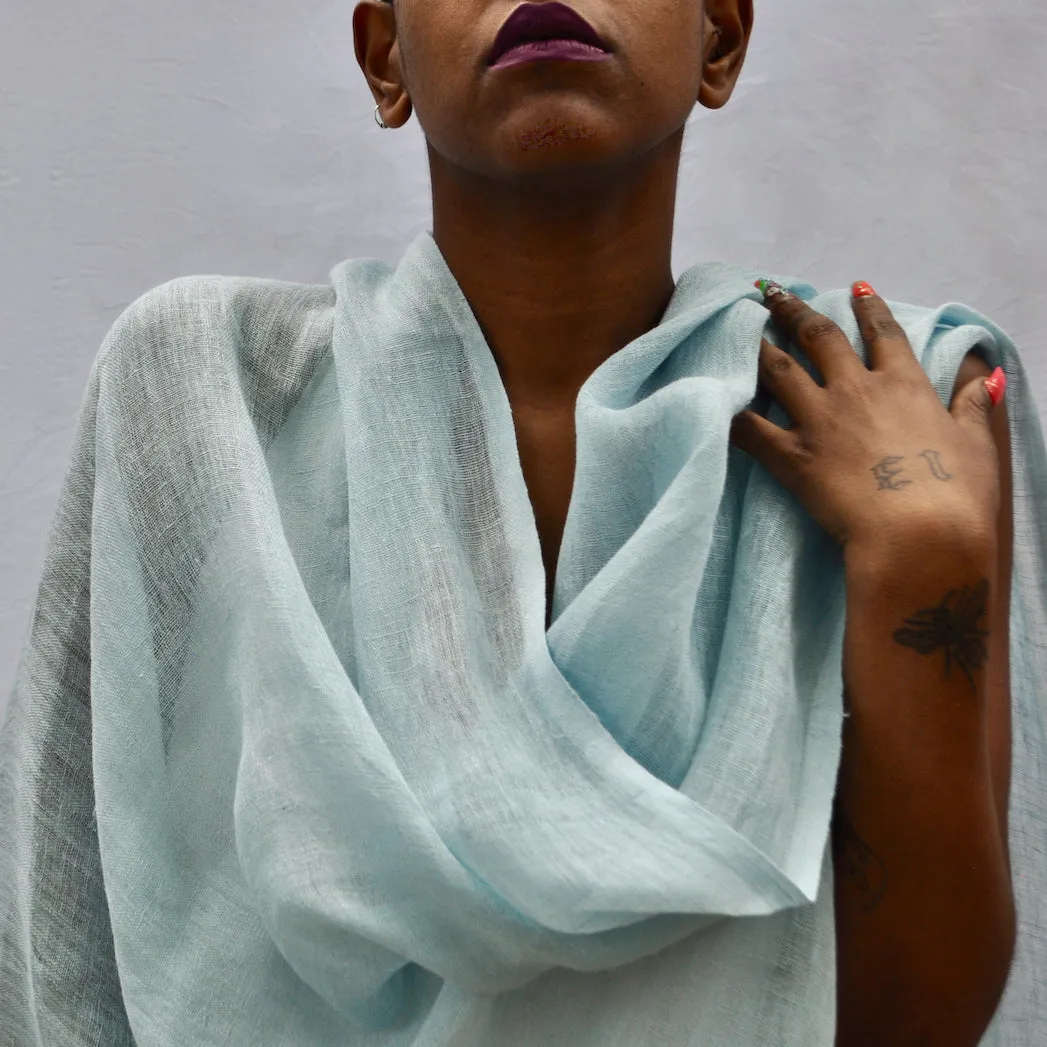 Telba  - Handwoven Linen Shawl From Ethiopia