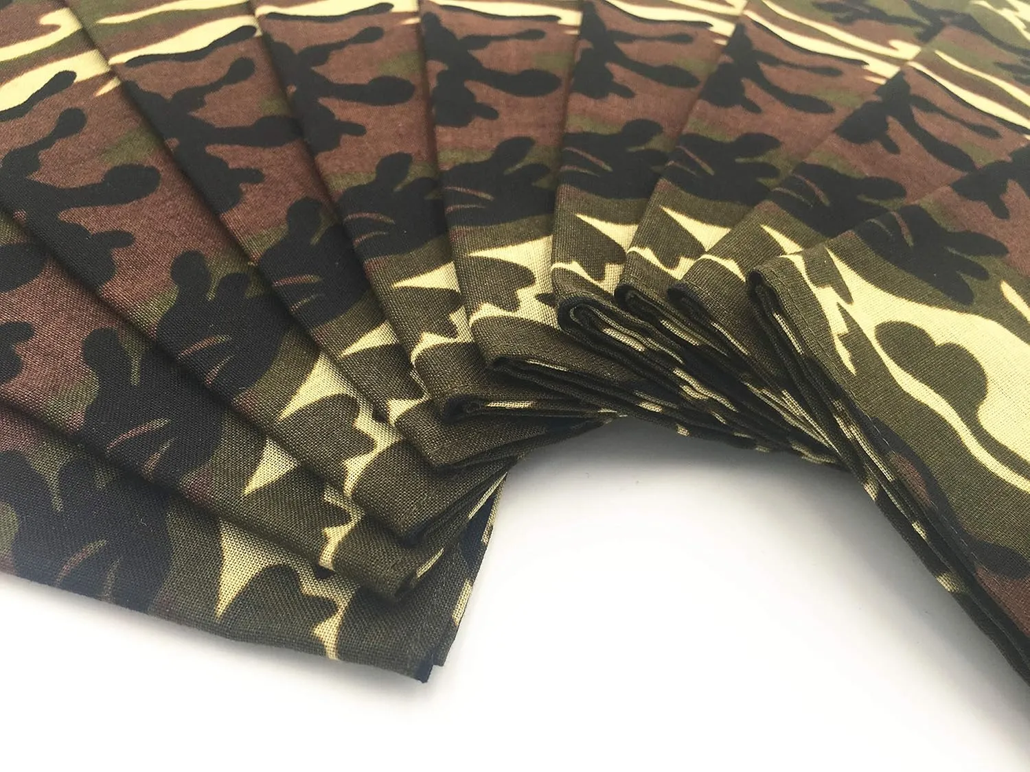Vamqor 100% Cotton 10 Pack Fine Bandanas
