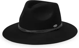 Wallaroo Hat Company Womens Petite Aspen Fedora  UPF 50 , UV Sun Protection Hat, Packable Design, Adjustable, Small Size
