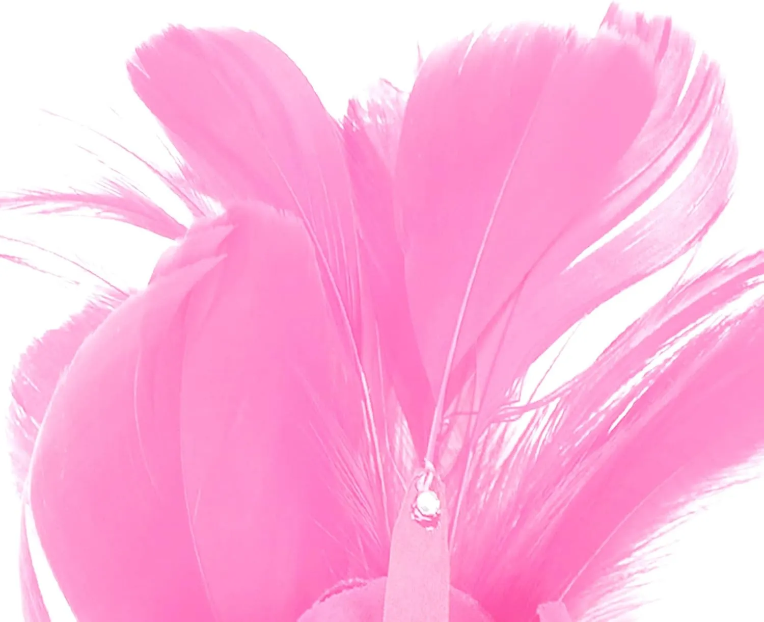 Women's Fascinator Feather Flower Pin Brooch Corsage Bridal Hairband Derby Hat Cocktail Party Wedding