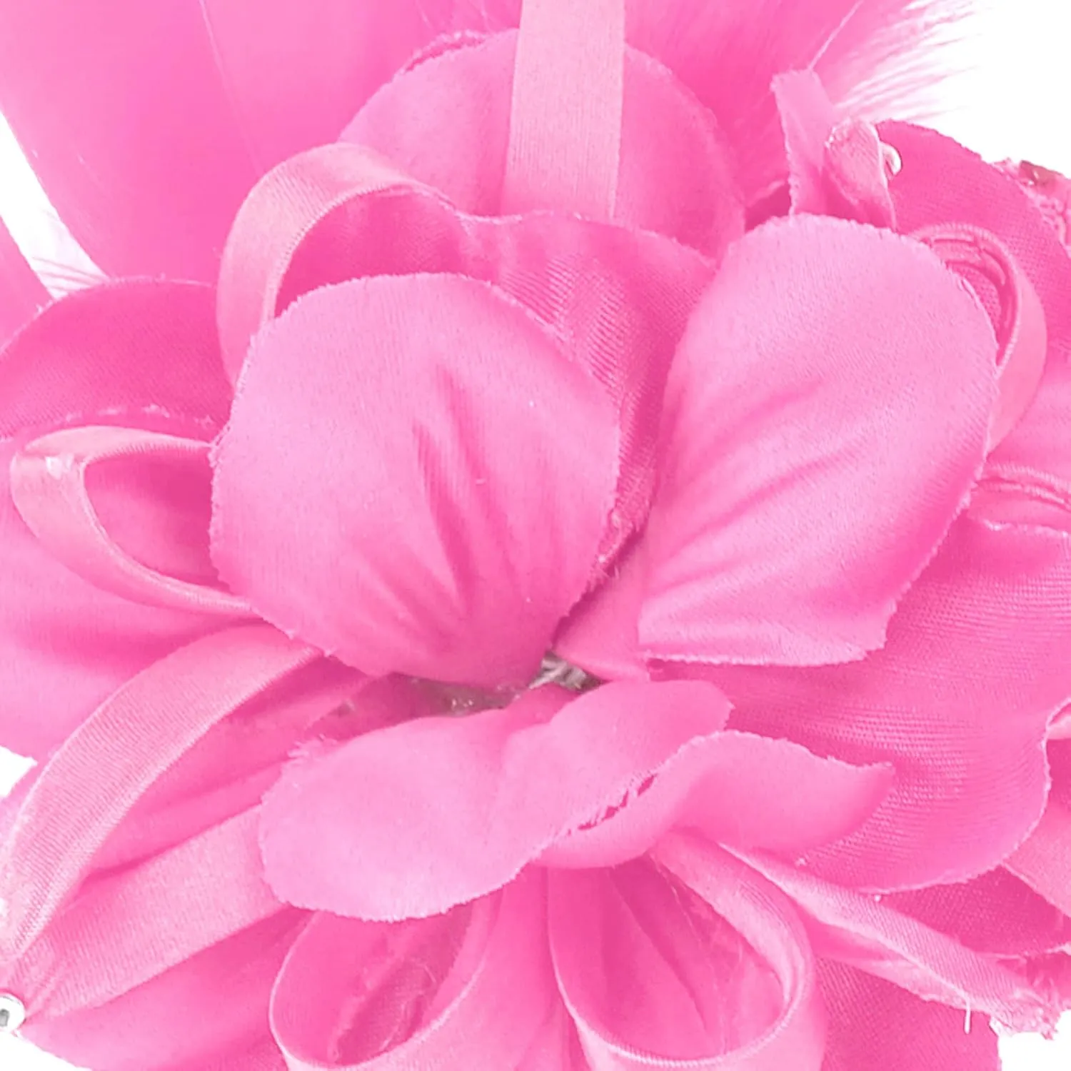 Women's Fascinator Feather Flower Pin Brooch Corsage Bridal Hairband Derby Hat Cocktail Party Wedding